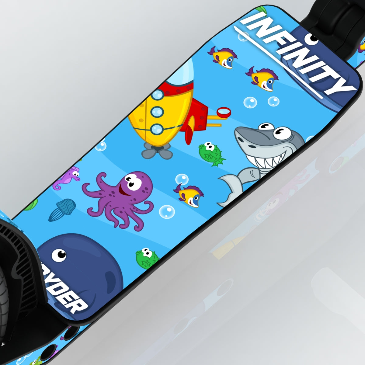 LIFERYDER INFINITY Under the Sea wide scooter deck deck detail