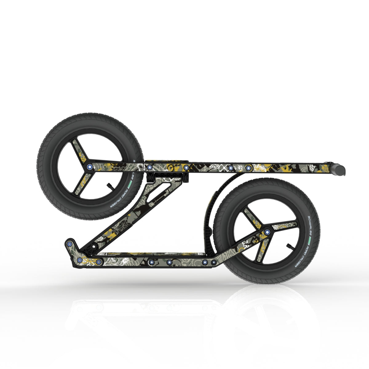 LIFERYDER INFINITY Urban Sports collapsible big wheel scooter folded view