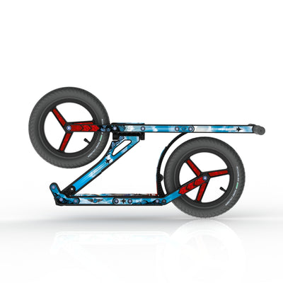 LIFERYDER INFINITY Wingman collapsible big wheel scooter folded view