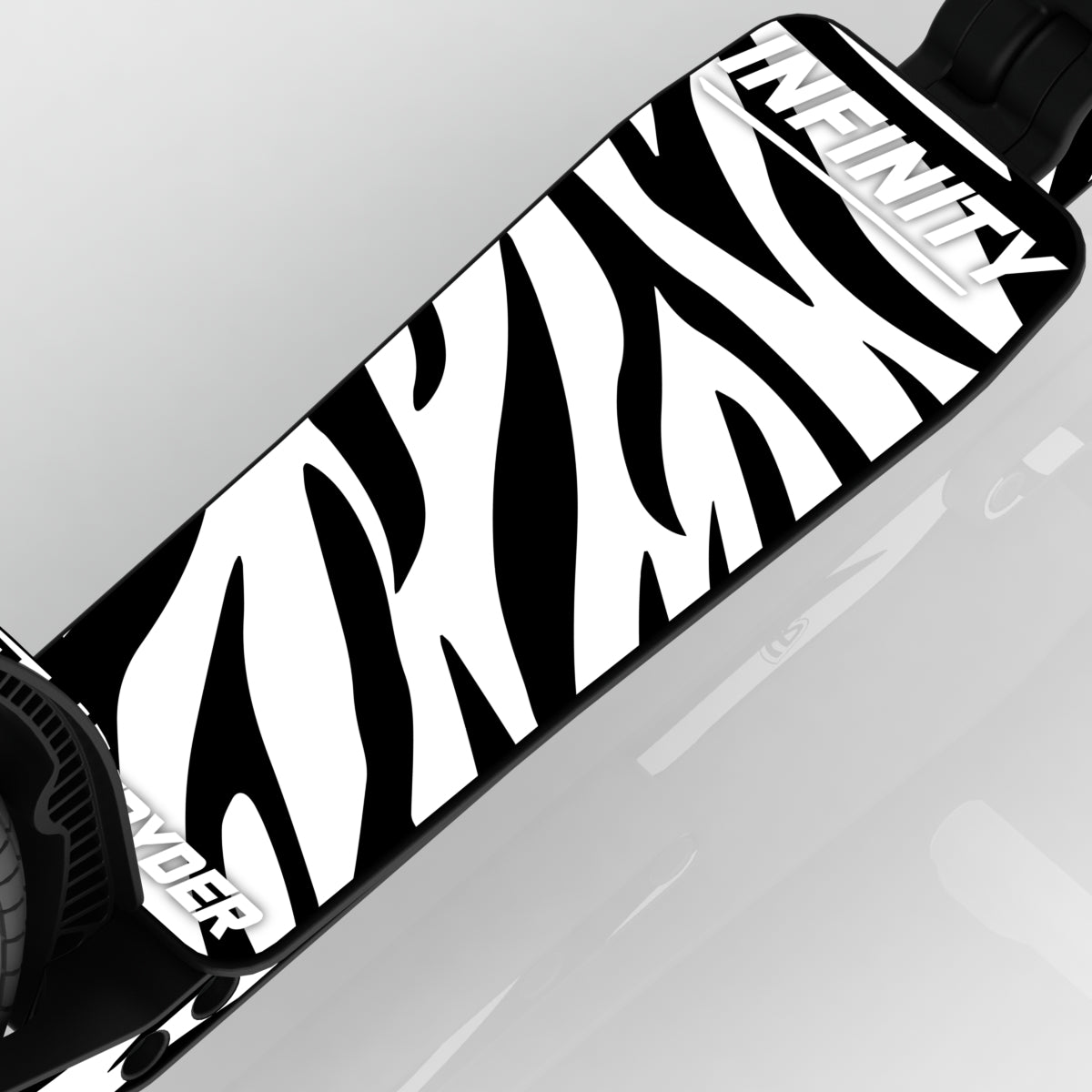 LIFERYDER INFINITY Zebra Stripes wide scooter deck deck detail