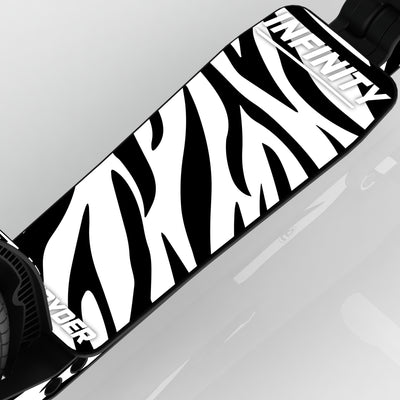 LIFERYDER INFINITY Zebra Stripes wide scooter deck deck detail