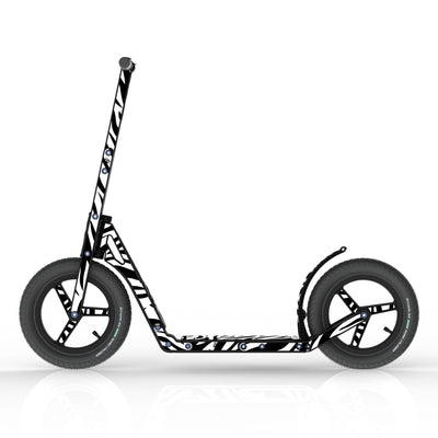 LIFERYDER INFINITY Zebra Stripes all-terrain kids scooter side view