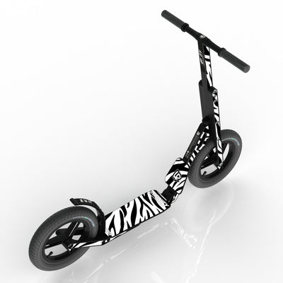 LIFERYDER INFINITY Zebra Stripes 12 inch air tyre scooter top view