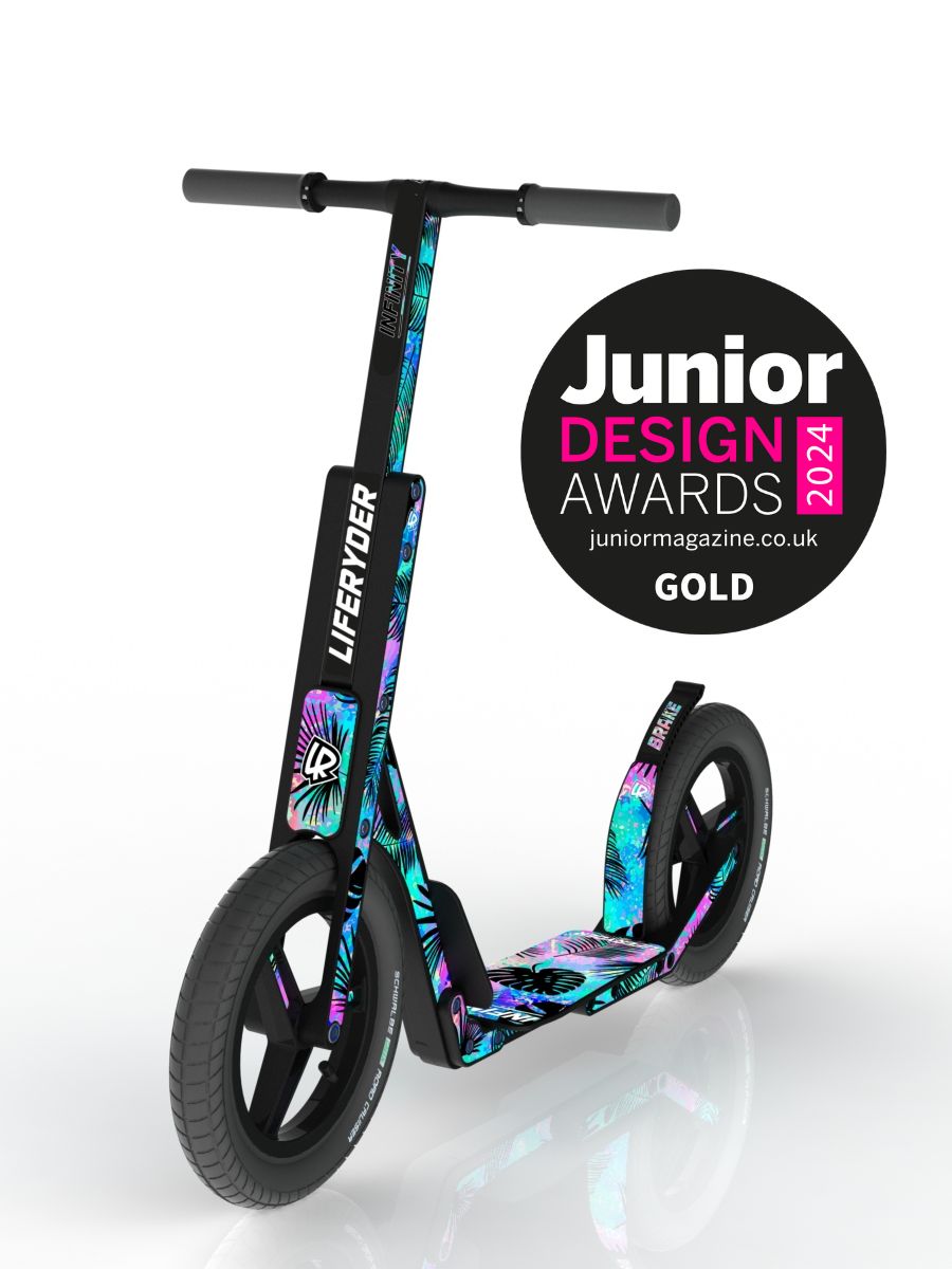 LIFERYDER INFINITY big wheel scooter Junior Design Awards 2024 gold winner