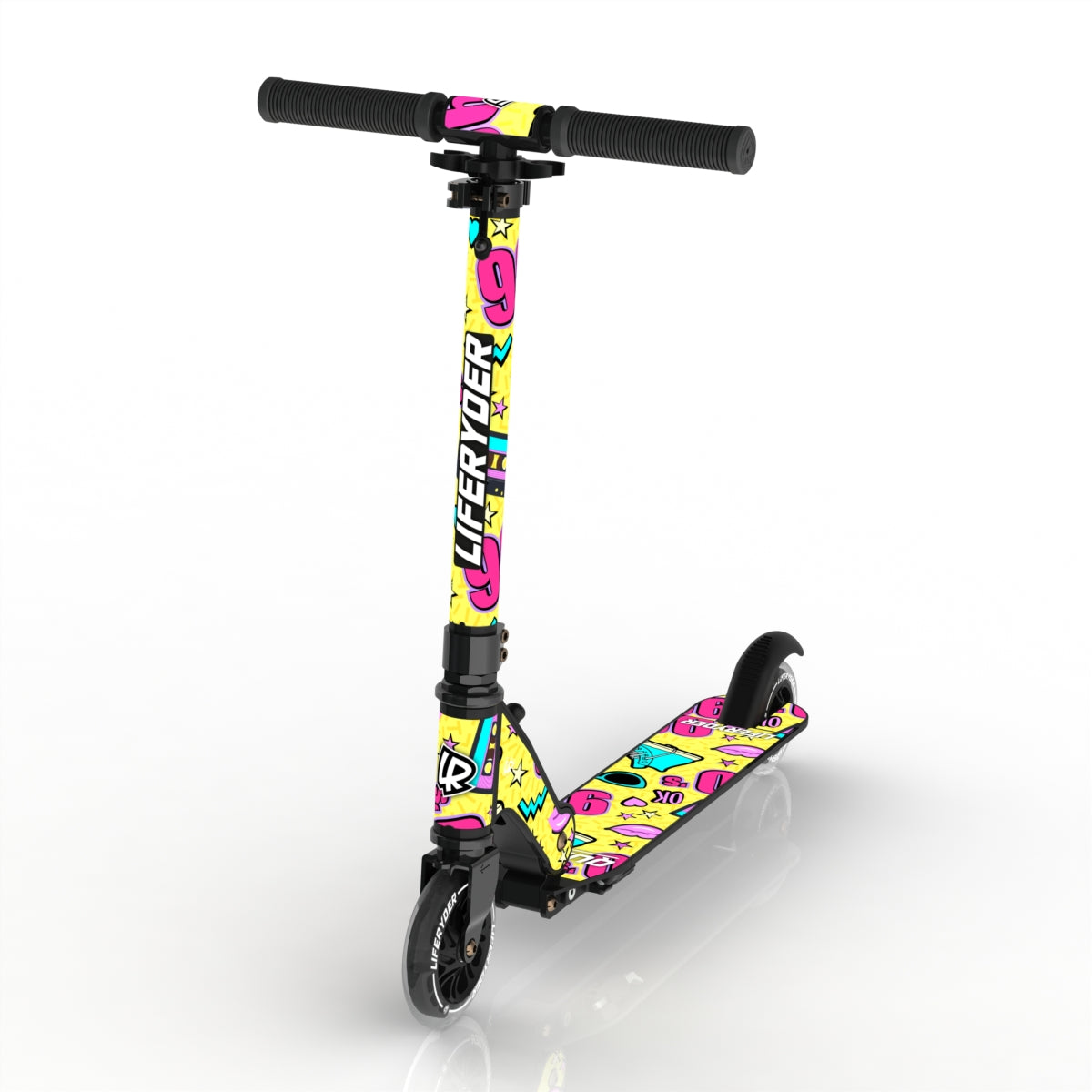LIFERYDER HALO 90s scooter sticker set preview