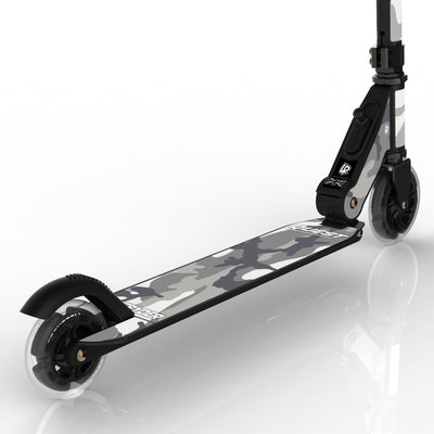 LIFERYDER QUEST Arctic Camo light-up LED wheels scooter detail