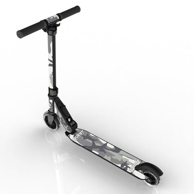 LIFERYDER QUEST Arctic Camo foldable 2 wheel scooter rear view