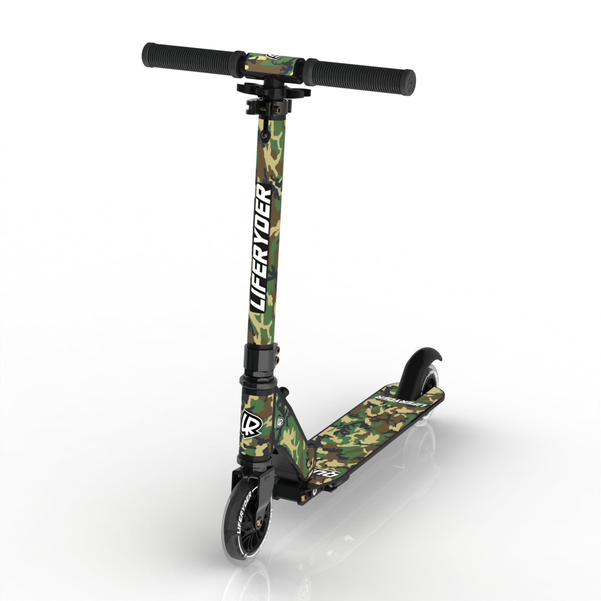LIFERYDER QUEST Army Camo scooter sticker set preview