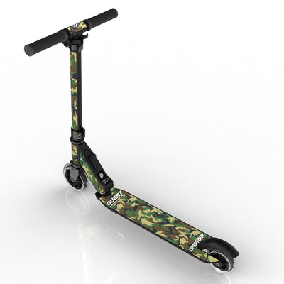 LIFERYDER QUEST Army Camo foldable 2 wheel scooter rear view