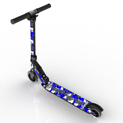 LIFERYDER QUEST Blue Storm foldable 2 wheel scooter rear view