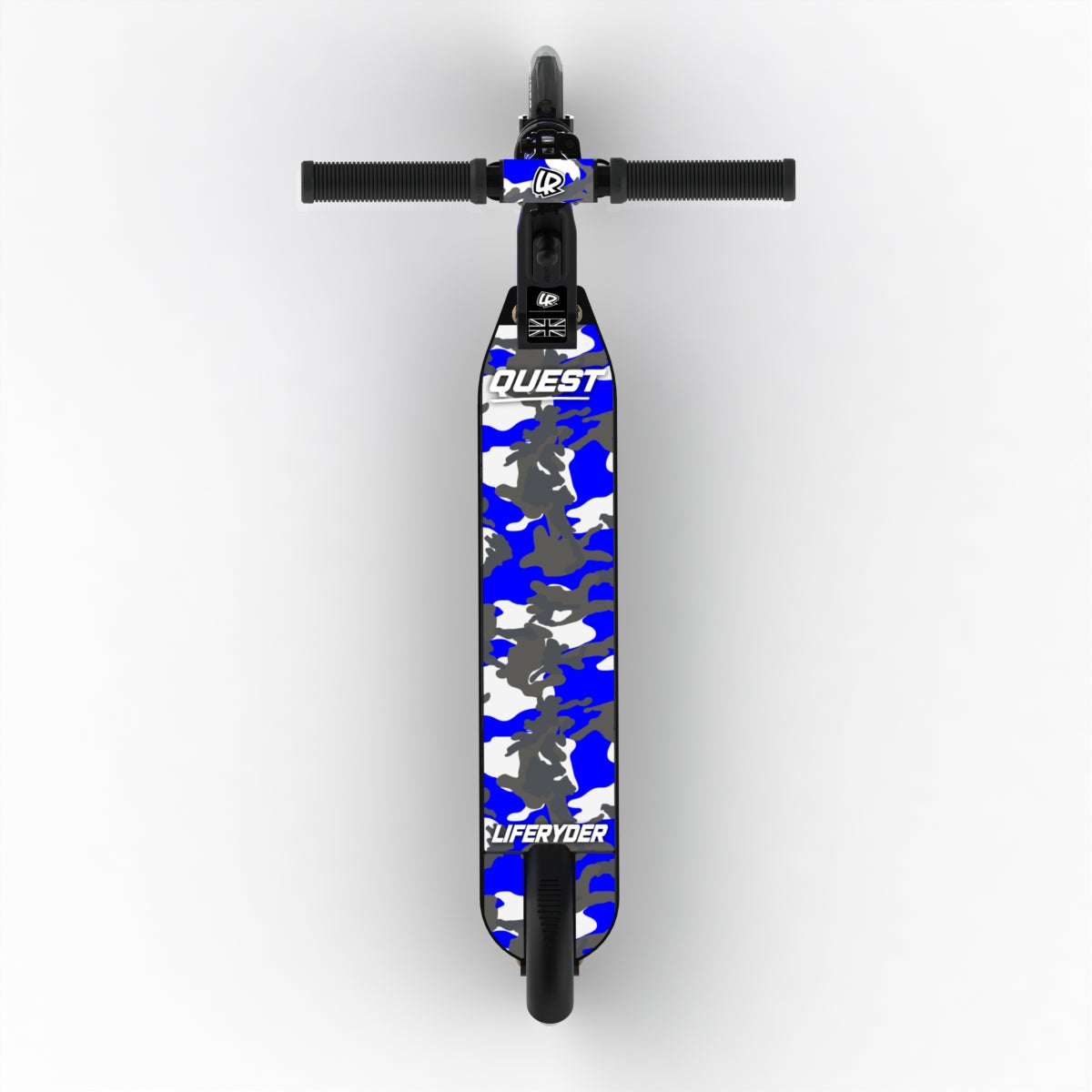 LIFERYDER QUEST Blue Storm adjustable height 2 wheel scooter extended view