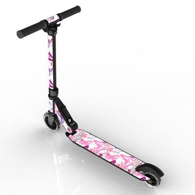 LIFERYDER QUEST Butterflies foldable 2 wheel scooter rear view