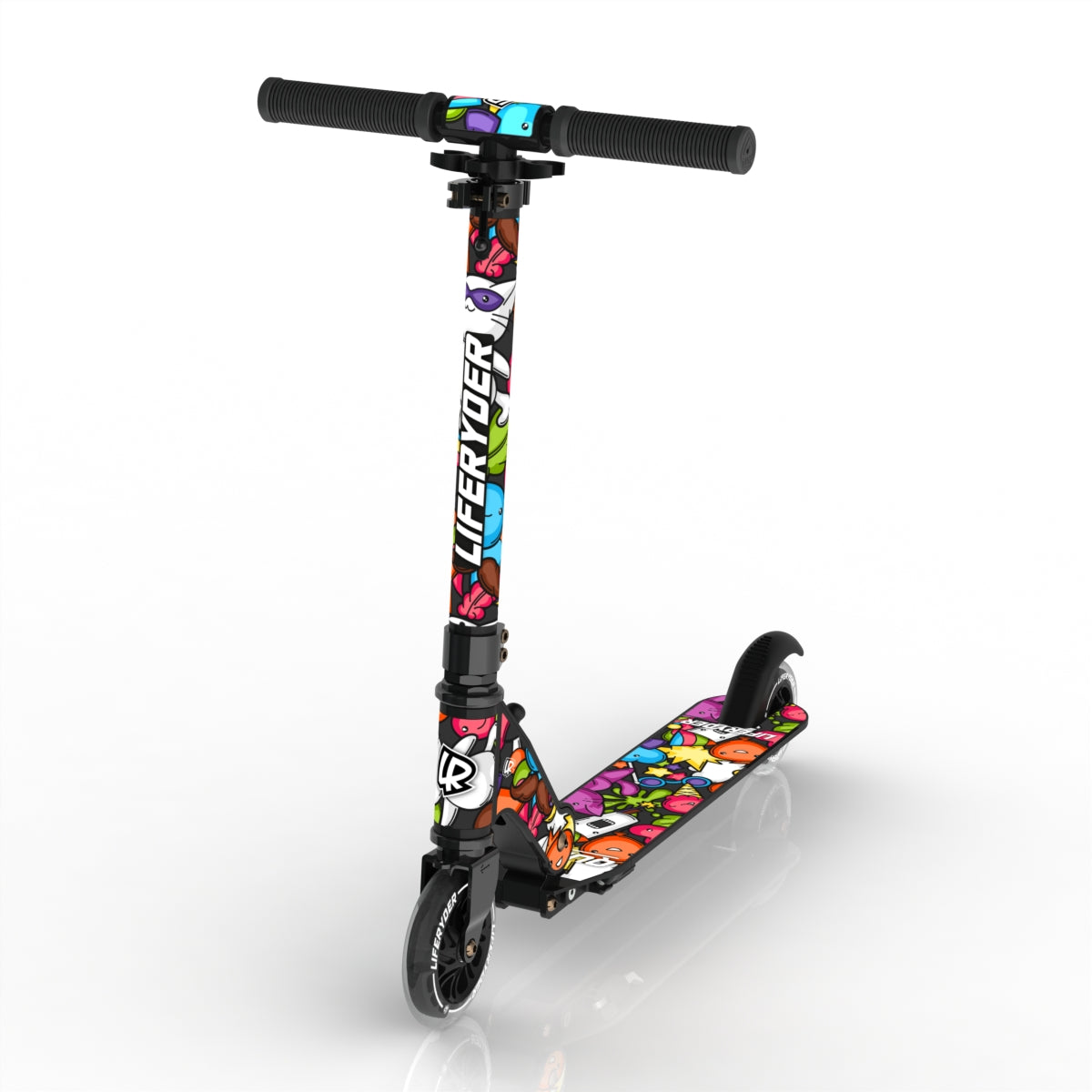 LIFERYDER QUEST Carnival Cats scooter sticker set preview