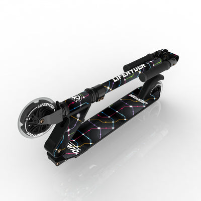 LIFERYDER QUEST Cyber Metro folding kids scooter folded view