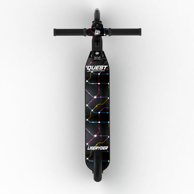 LIFERYDER QUEST Cyber Metro adjustable height 2 wheel scooter extended view