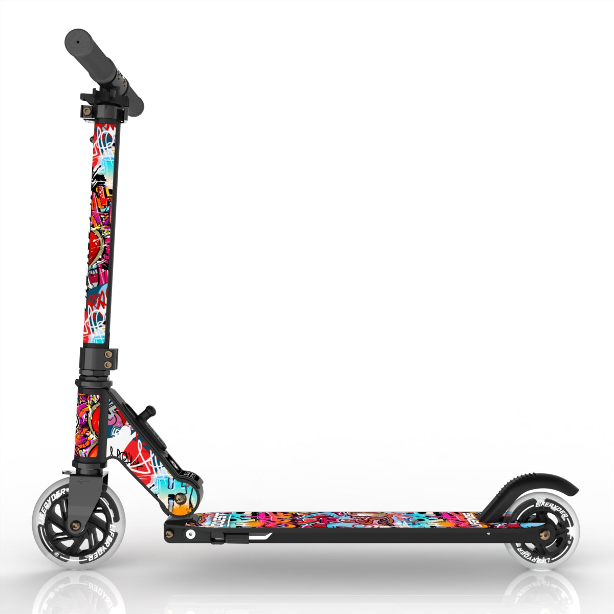 LIFERYDER QUEST Graffiti small wheel scooter side view