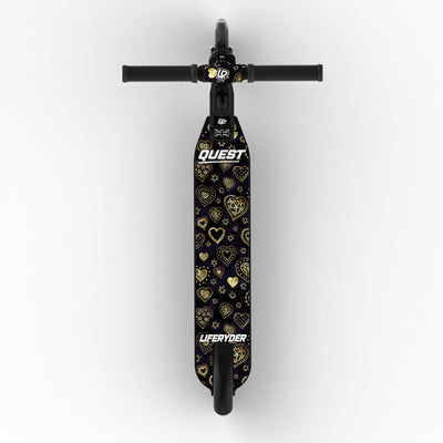 LIFERYDER QUEST Hearts of Gold adjustable height 2 wheel scooter extended view