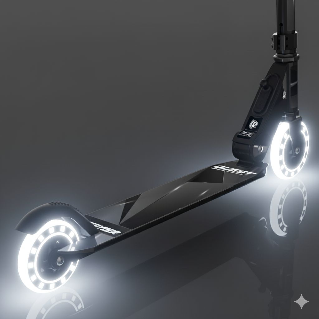 LIFERYDER QUEST Zebra Stripes 2 wheel scooter product view