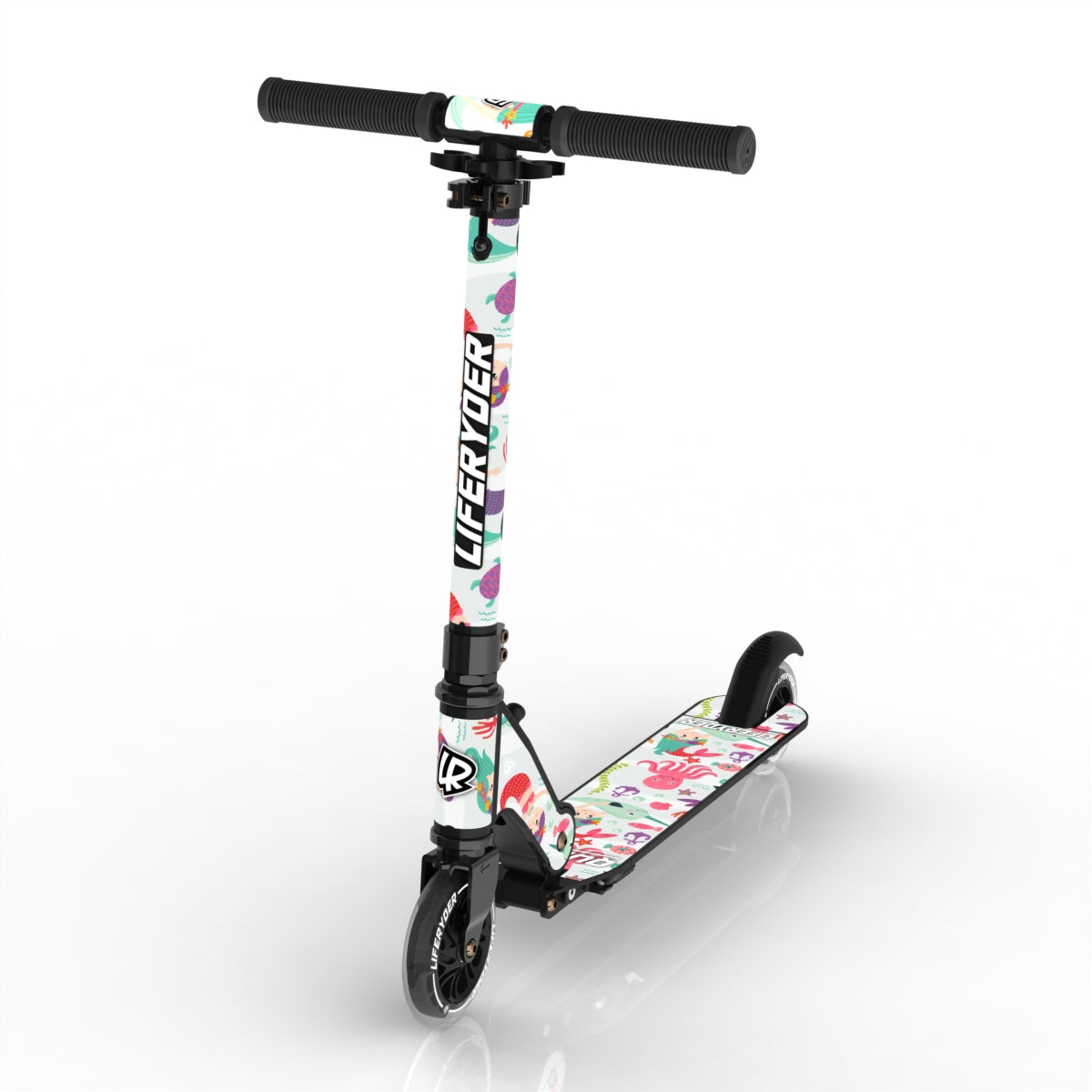 LIFERYDER QUEST Mermaids & Dolphins scooter sticker set preview