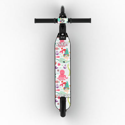 LIFERYDER QUEST Mermaids & Dolphins adjustable height 2 wheel scooter extended view
