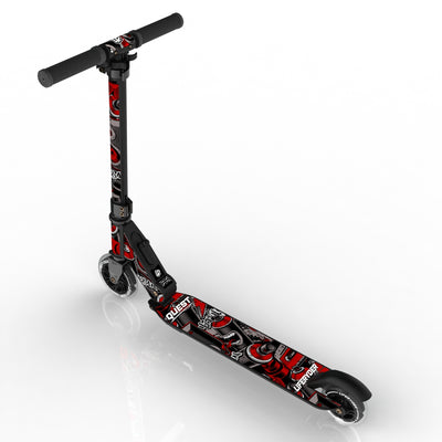 LIFERYDER QUEST Red Mist foldable 2 wheel scooter rear view
