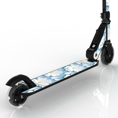 LIFERYDER QUEST Sakura Clouds light-up LED wheels scooter detail