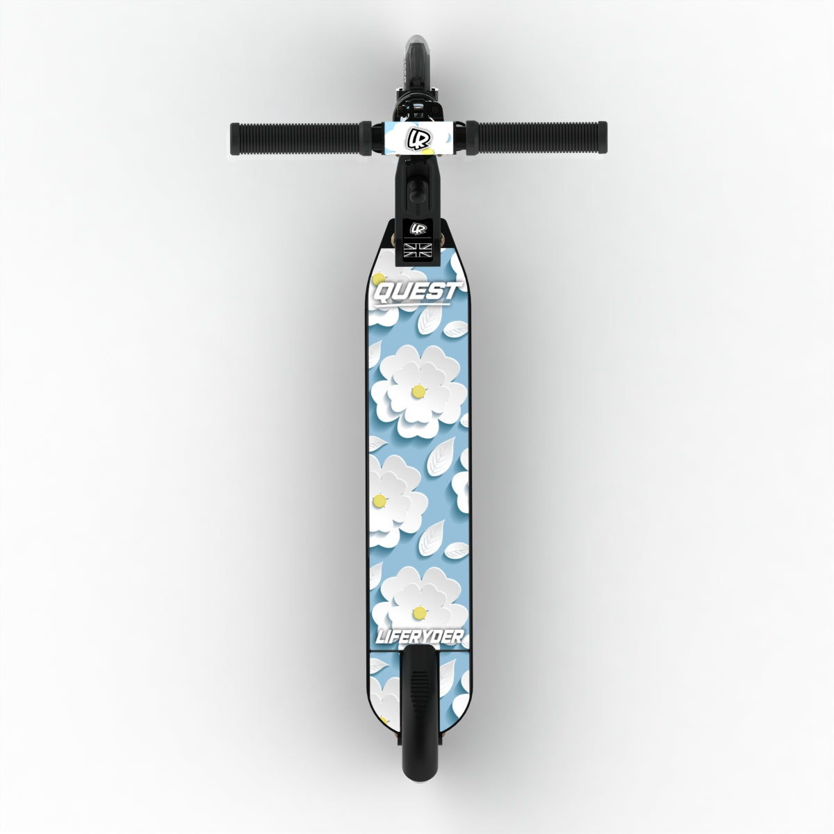 LIFERYDER QUEST Sakura Clouds adjustable height 2 wheel scooter extended view