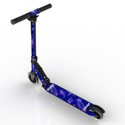 LIFERYDER QUEST Ultraviolet foldable 2 wheel scooter rear view