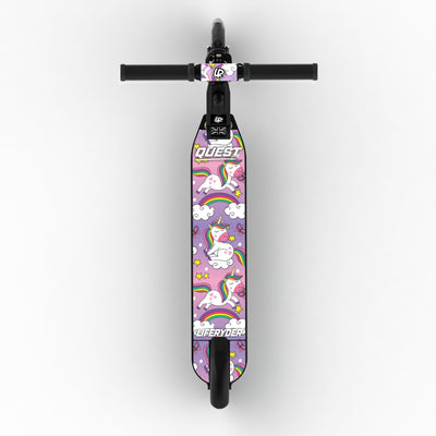 LIFERYDER QUEST Unicorn adjustable height 2 wheel scooter extended view