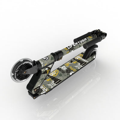 LIFERYDER QUEST Urban Sports folding kids scooter folded view