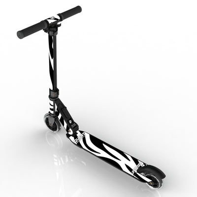 LIFERYDER QUEST Zebra Stripes foldable 2 wheel scooter rear view