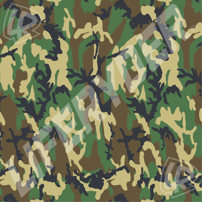 EVOLV™ Army Camo scooter sticker set for LIFERYDER scooters and balance bikes