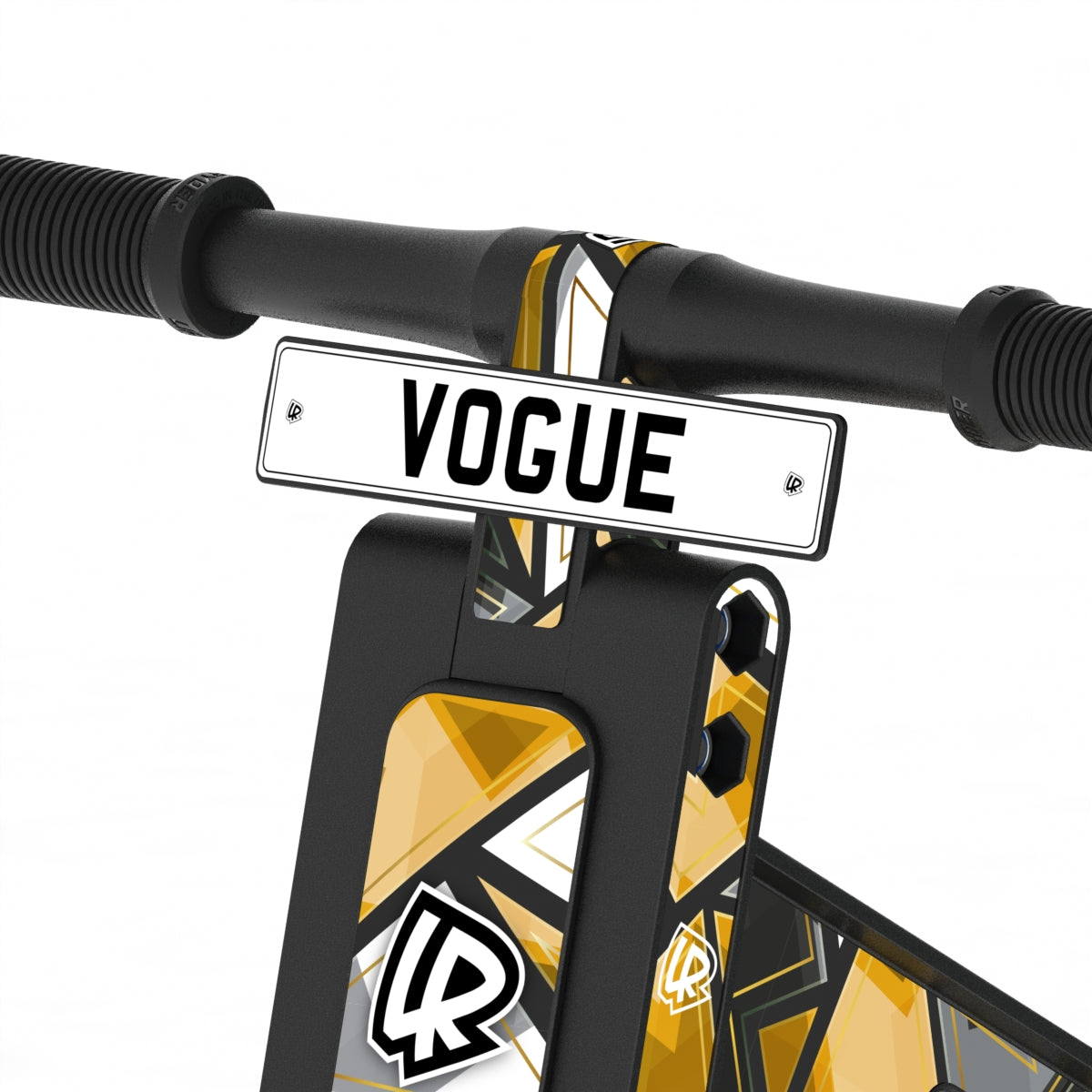 LIFERYDER VOGUE 24ct Gold adjustable seat balance bike detail
