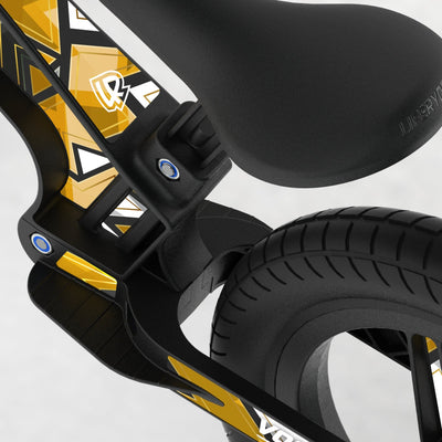 LIFERYDER VOGUE 24ct Gold EVOLV graphics balance bike detail