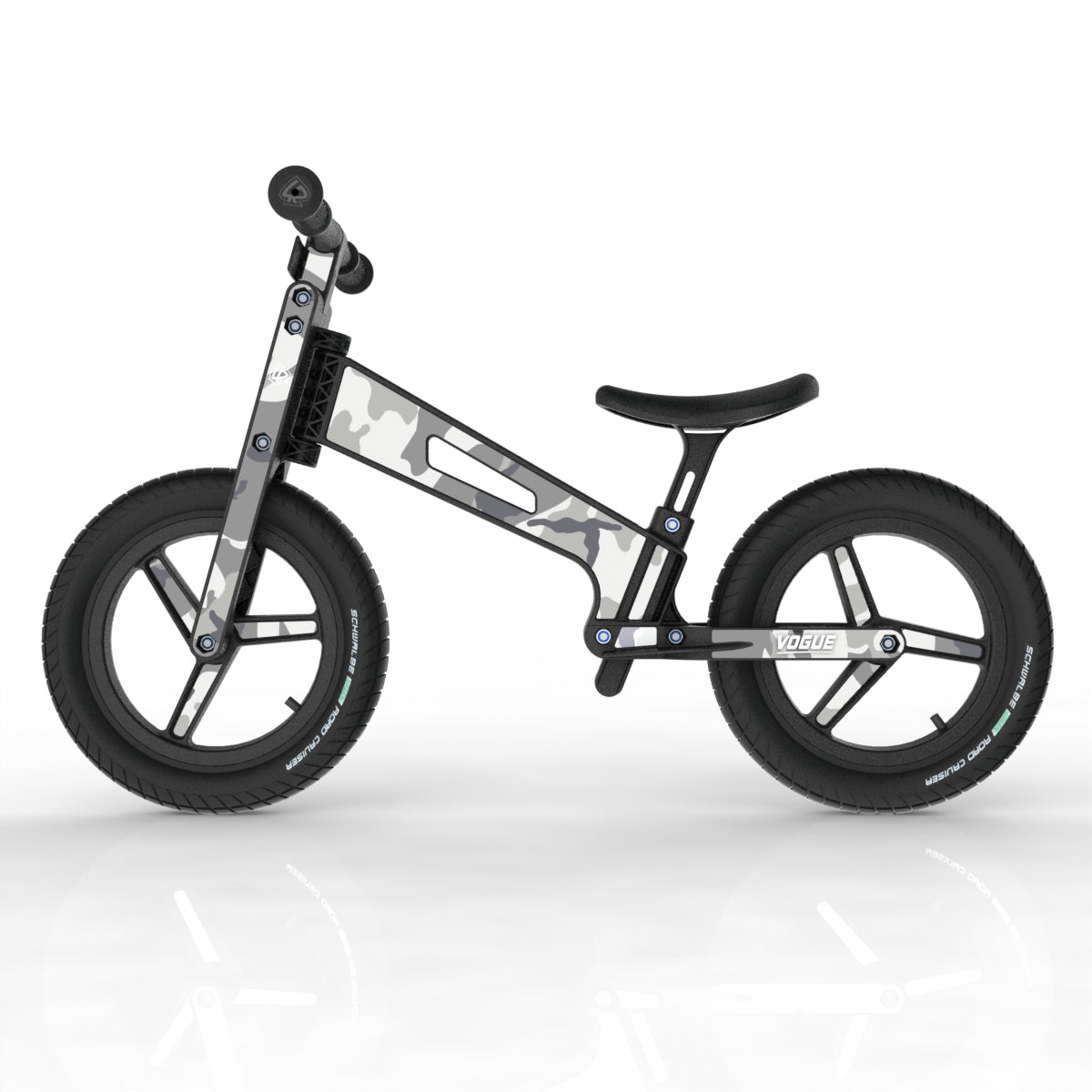 LIFERYDER VOGUE Arctic Camo toddler balance bike side view