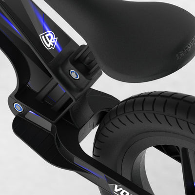 LIFERYDER VOGUE Blue Stealth EVOLV graphics balance bike detail