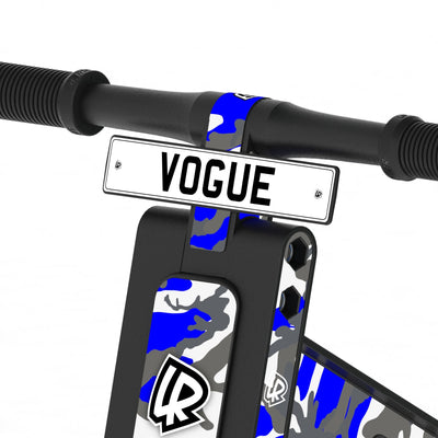 LIFERYDER VOGUE Blue Storm adjustable seat balance bike detail