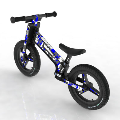 LIFERYDER VOGUE Blue Storm 12 inch air tyre balance bike rear view