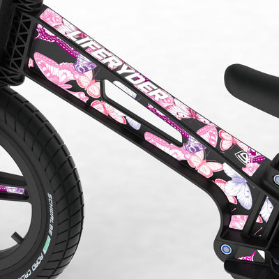 LIFERYDER VOGUE Butterflies footrest balance bike detail