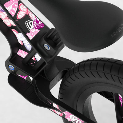 LIFERYDER VOGUE Butterflies EVOLV graphics balance bike detail