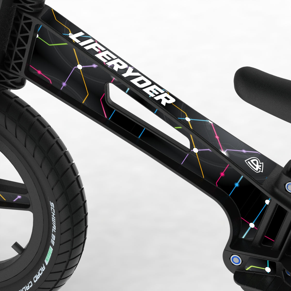 LIFERYDER VOGUE Cyber Metro footrest balance bike detail