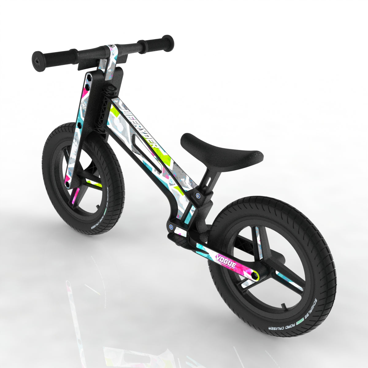 LIFERYDER VOGUE Citrus 12 inch air tyre balance bike rear view
