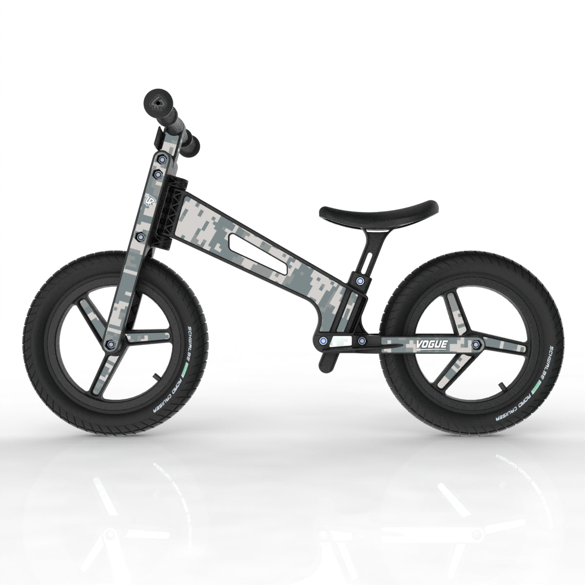 LIFERYDER VOGUE Digital Camo toddler balance bike side view