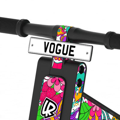 LIFERYDER VOGUE Flower Power adjustable seat balance bike detail