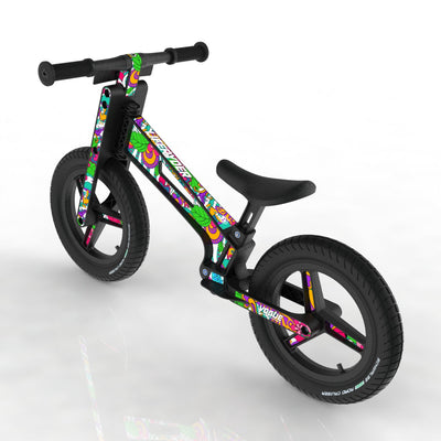 LIFERYDER VOGUE Flower Power 12 inch air tyre balance bike rear view