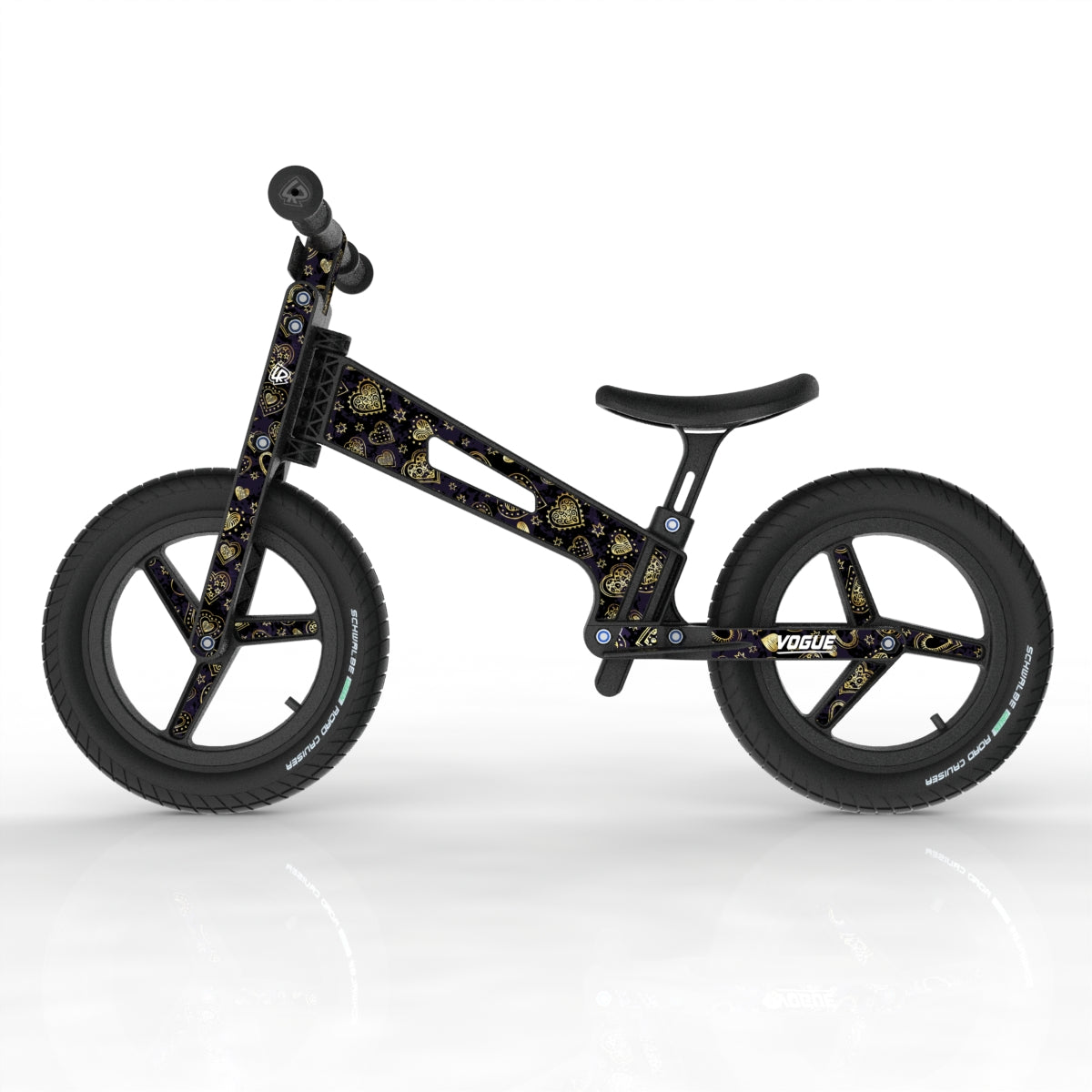 LIFERYDER VOGUE Hearts of Gold toddler balance bike side view
