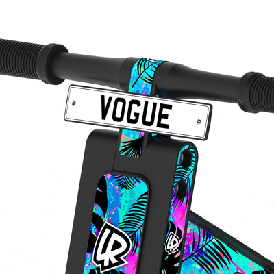 LIFERYDER VOGUE Neon Palm adjustable seat balance bike detail