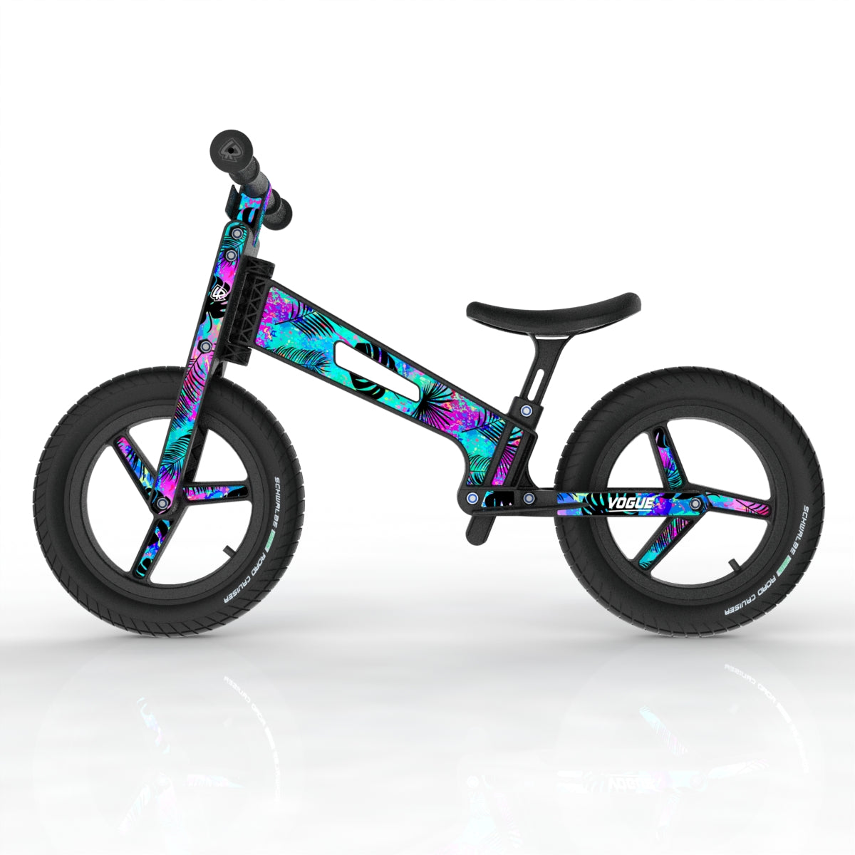 LIFERYDER VOGUE Neon Palm toddler balance bike side view