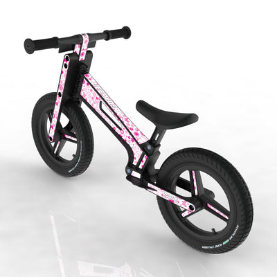 LIFERYDER VOGUE Peace & Love 12 inch air tyre balance bike rear view