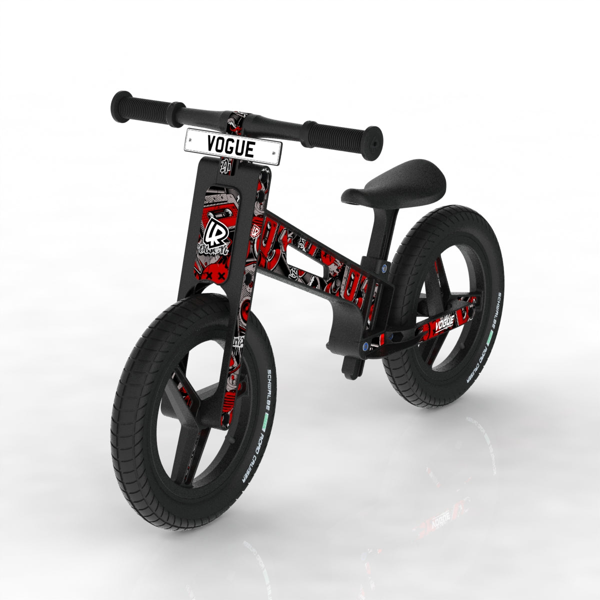 LIFERYDER VOGUE Red Mist balance bike sticker set preview